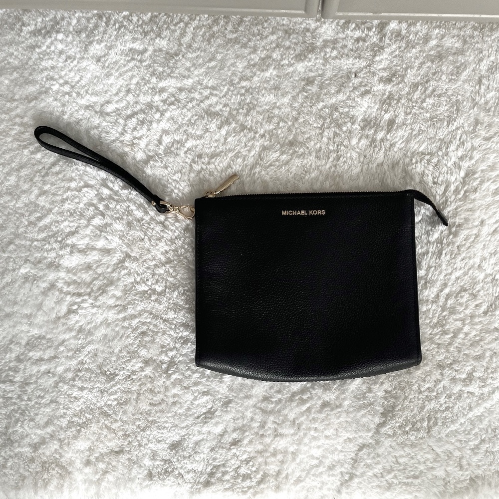 Michael Kors Black Clutch and Wristlet
